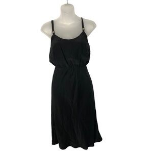 Amanda Uprichard Black Silk Slip Mini Dress P / S